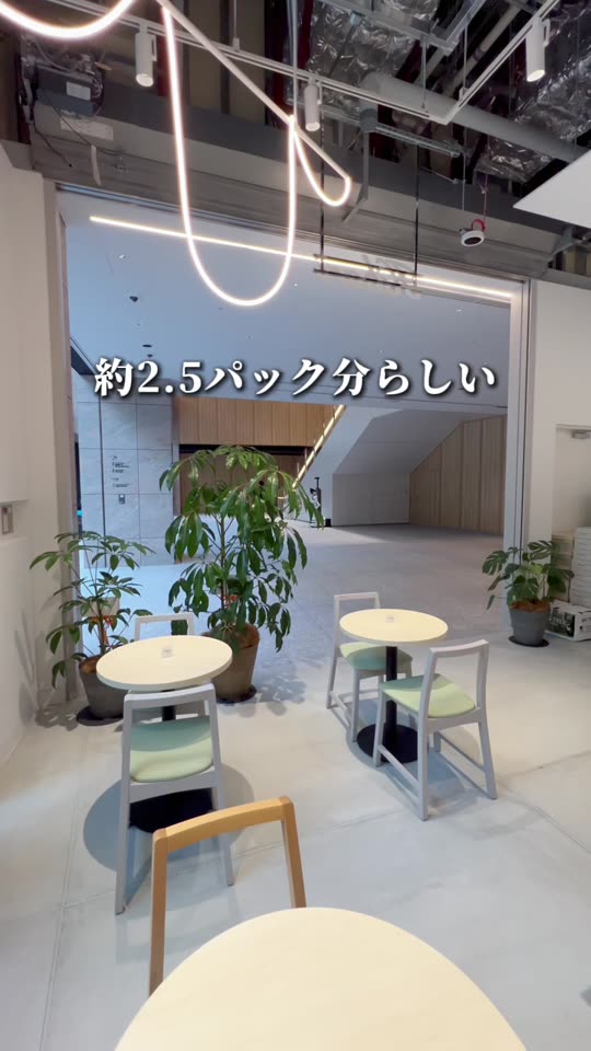 白を基調にした明るい店内